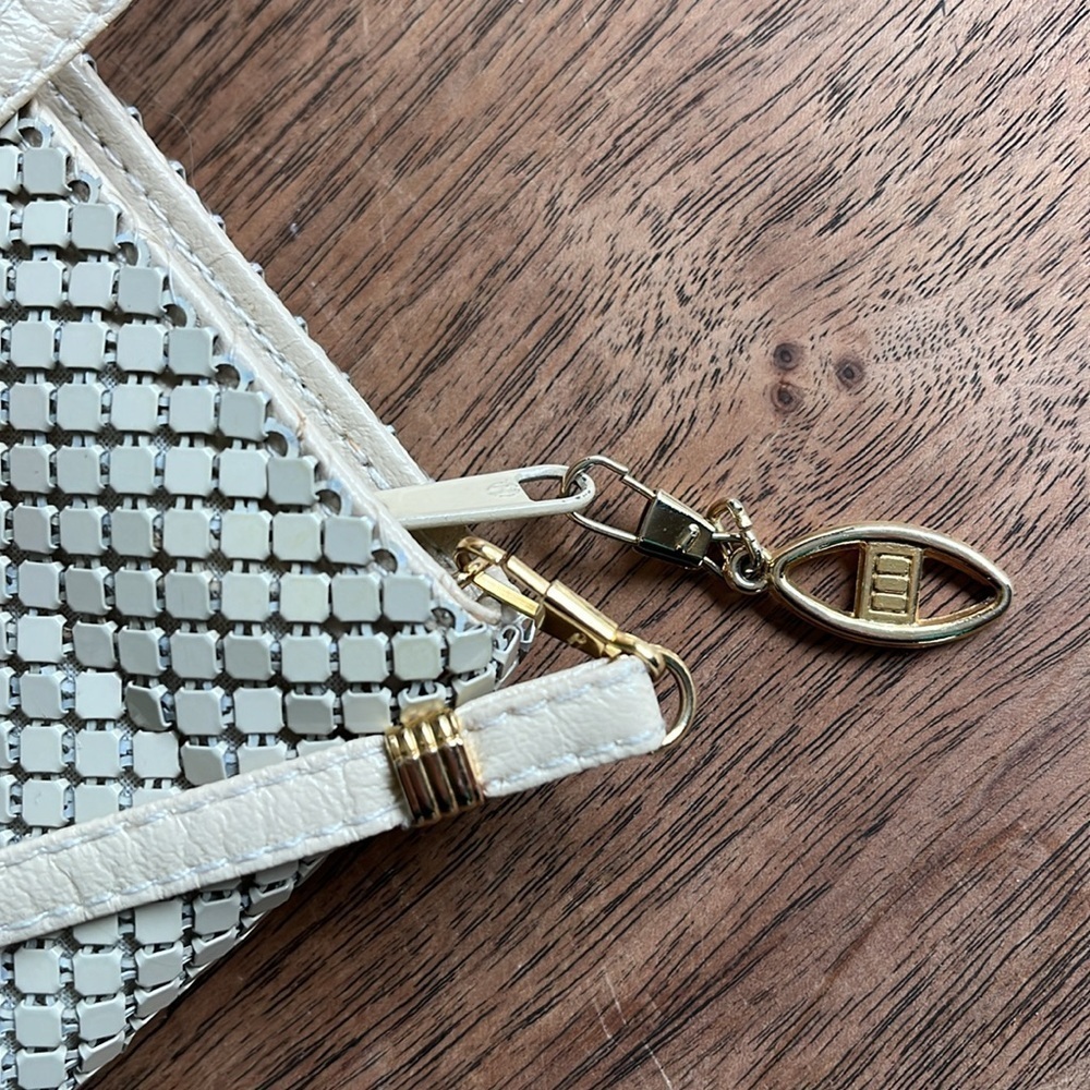 Vintage 1980s Metal Mesh Clutch Shoulder Bag 10"x6" - Picture 15 of 17